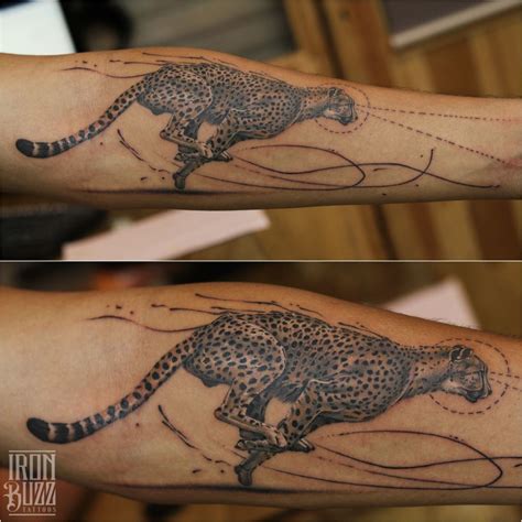 cheetah tattoo sleeve|cheetah tattoo designs.